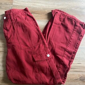 SHEIN Deep Red Pants